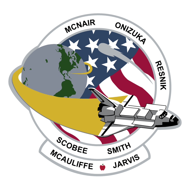 Challenger mission patch vector