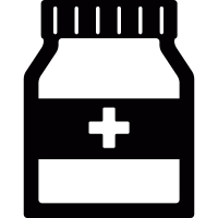 Medicine container vector