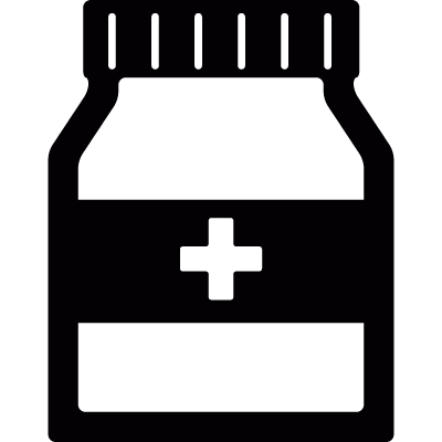 Medicine container vector logo