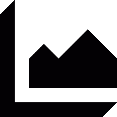 Mountain graph vector logo