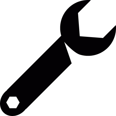 Adjustable spanner vector logo