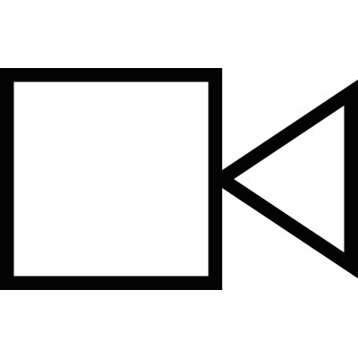 Square and triangle vector logo