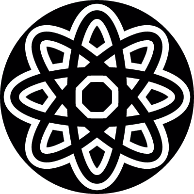 Solar system orbits vector logo