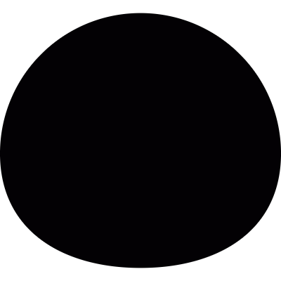 Black oval vector logo