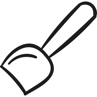 Shovel vector logo