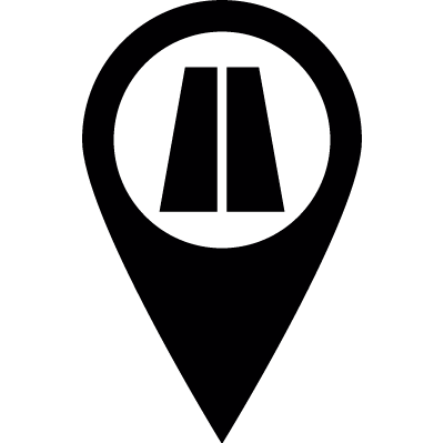 Road Pin vector logo