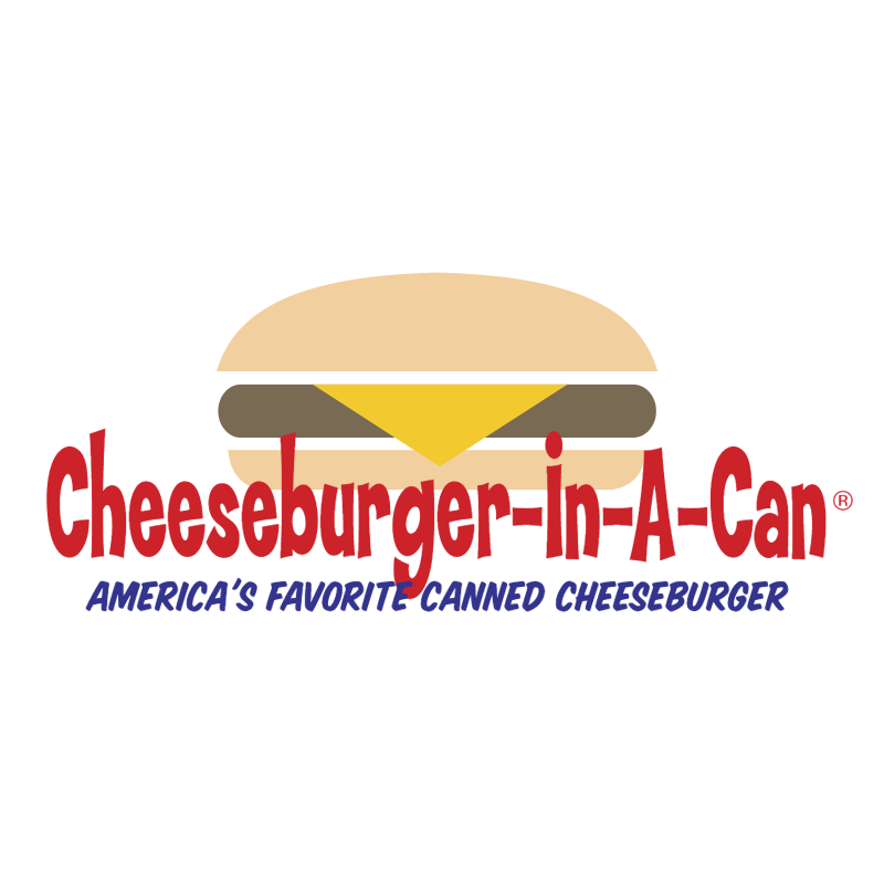 Cheeseburger In A Can vector