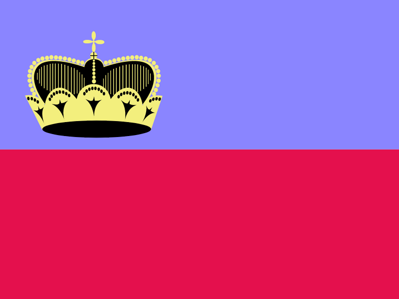 Flag of Liechtenstein vector