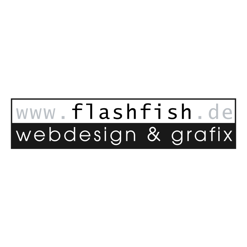 flashfish webdesign vector logo