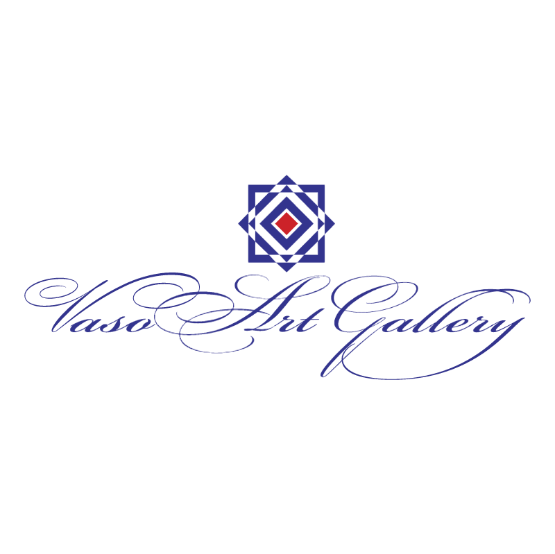 Vaso Art Gallery vector logo