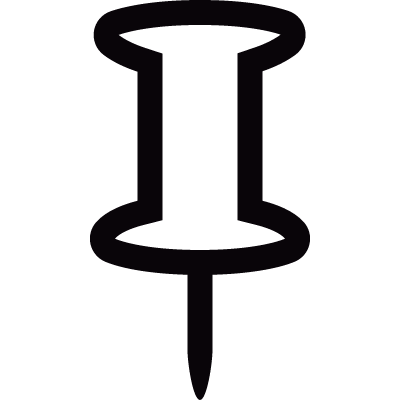Little pushpin vector logo