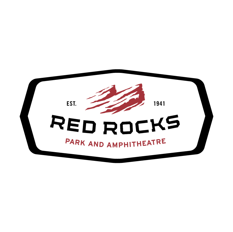Red Rocks vector logo