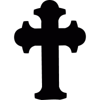 Cemetery cross vector