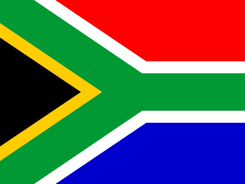 Flag of South Africa vector