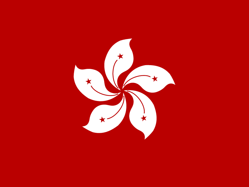 Flag of Hong Kong vector