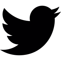Twitter Logo Silhouette vector