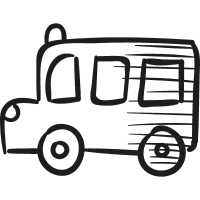 Draw School Bus vector