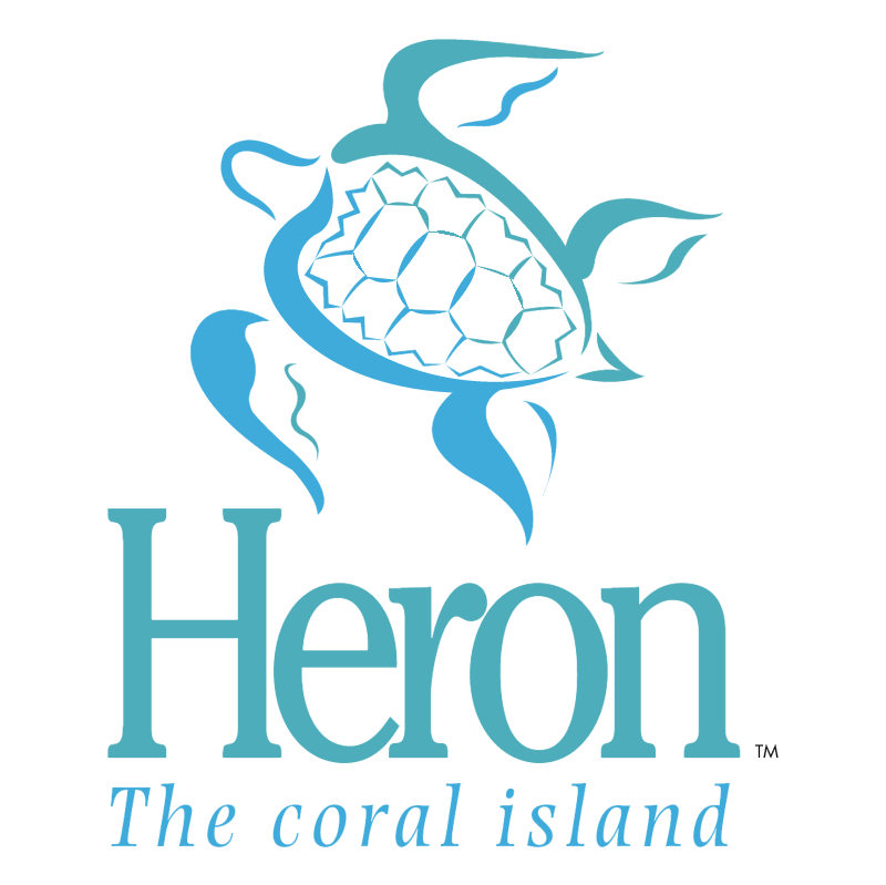Heron The coral island vector
