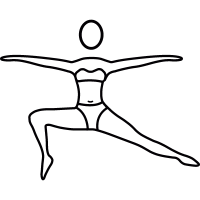 Yoga posture vector