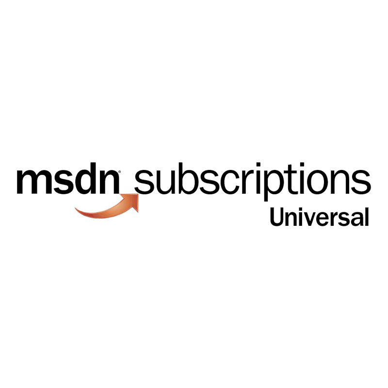 MSDN Subscriptions Universal vector
