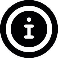 Information dark symbol vector
