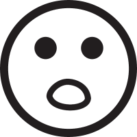 Surprised face vector