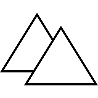 Pyramids, IOS 7 interface symbol vector logo