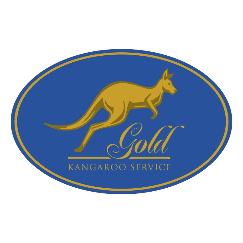 Gold Kangaroo Service vector