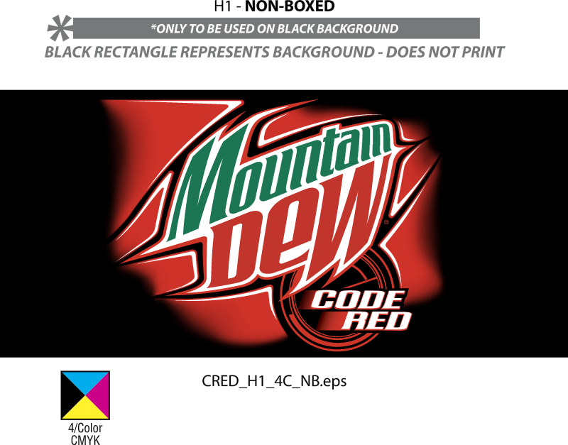 MOUNTAIN DEW CODE RED vector logo