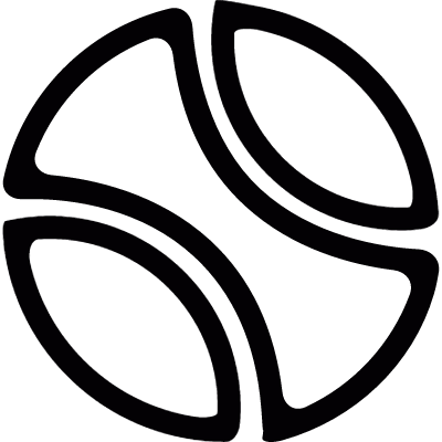 Tennis ball vector logo