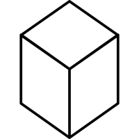 Thin Cube vector
