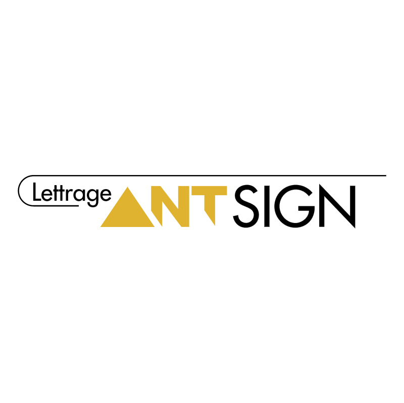 Lettrage AntSign Enrg vector