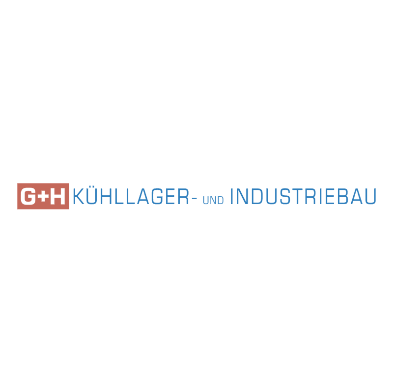 G+H Kuehllager und Industriebau vector logo