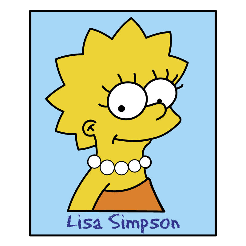 Simpsons Lisa vector