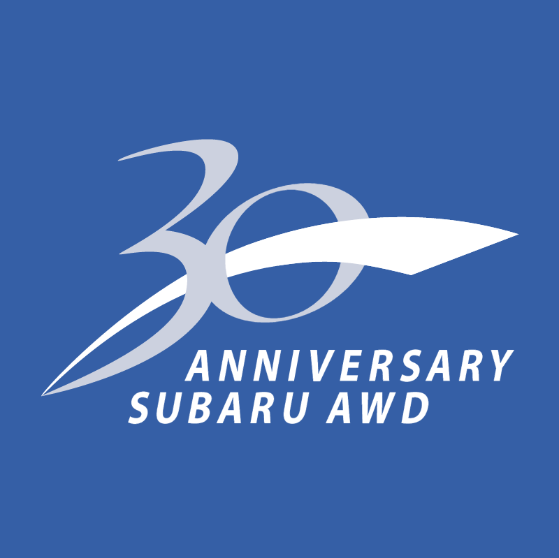 30 Anniversary Subaru AWD vector logo