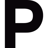 letter P vector