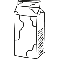 Milk Brick vector