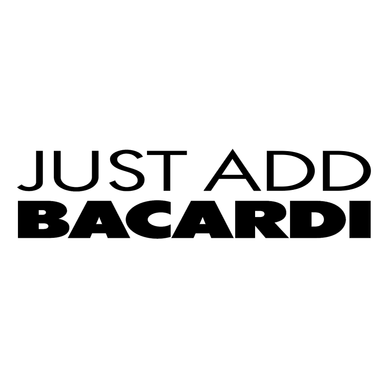 Just Add Bacardi vector