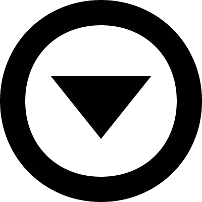 Down Arrow Button vector logo