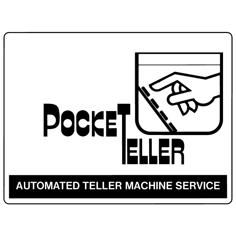 Pocket Teller ATM vector