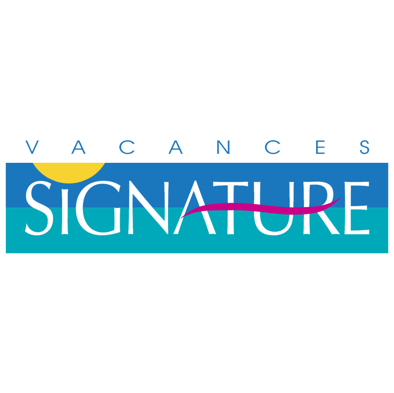 Vacances Signature vector logo