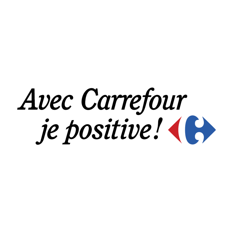 Avec Carrefour je positive! vector