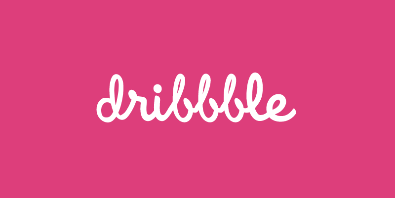 Dribbble pink vector