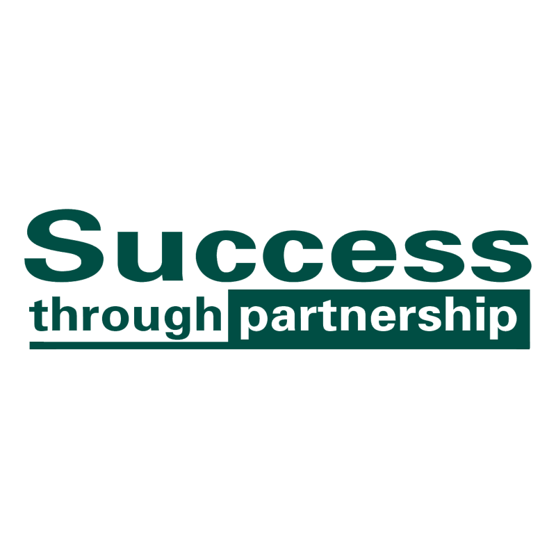 Success through partnership vector