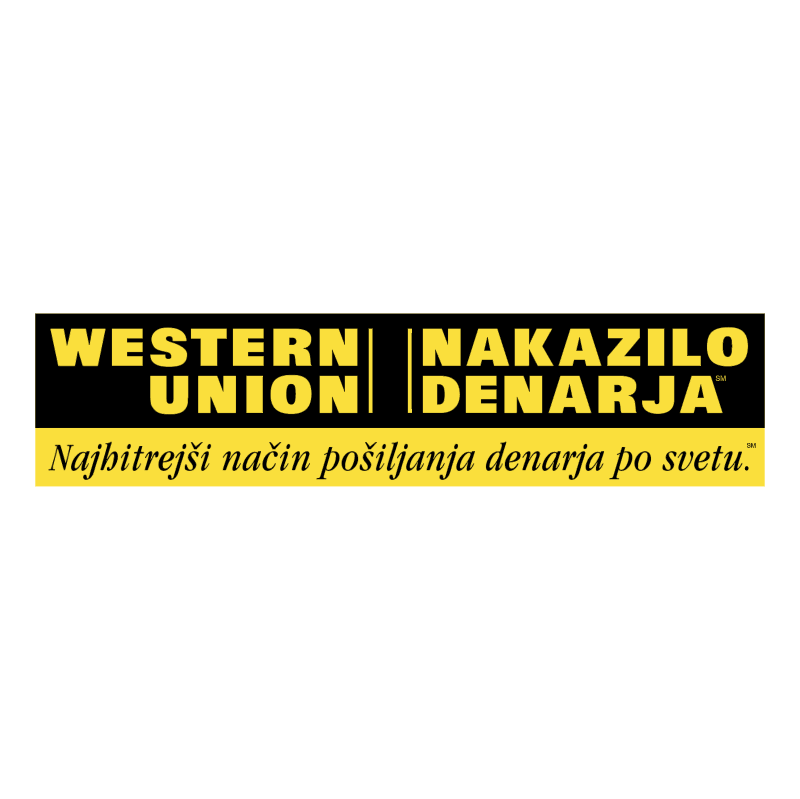 Western Union Slovenija vector