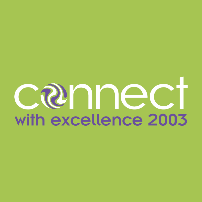 Connect with excellence 2003 vector
