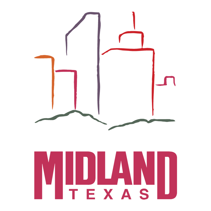 Midland Texas vector logo