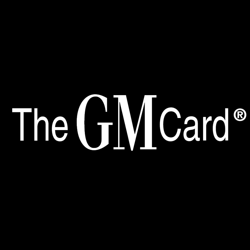 The GM Card vector