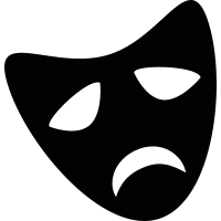 Theater mask vector