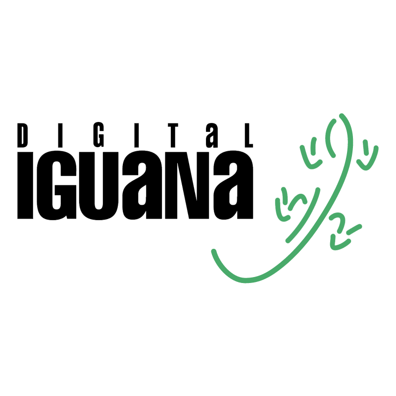 Digital Iguana vector logo